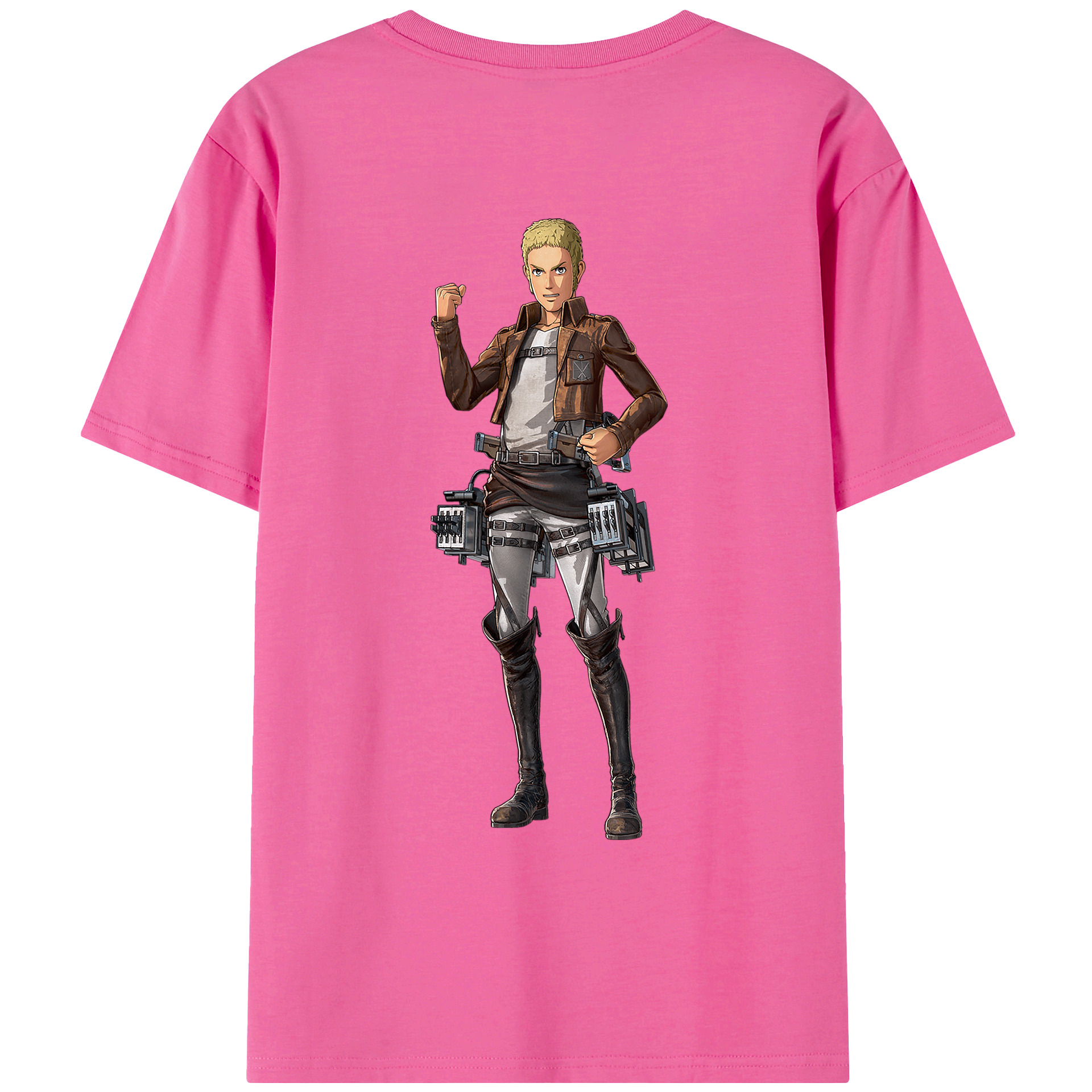 （画像用） 進撃の巨人 ライナー・ブラウン Attack on Titan Reiner Braun レディース半袖Tシャツ(バックプリント)